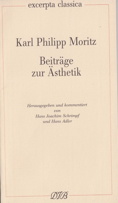 Beiträge zur Ästhetik Cover