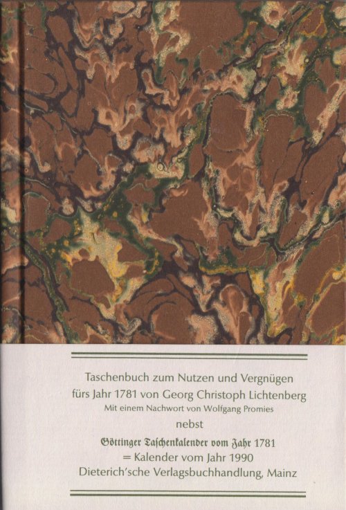 Taschenbuch zum Nutzen und Vergnügen für’s Jahr 1781 Cover