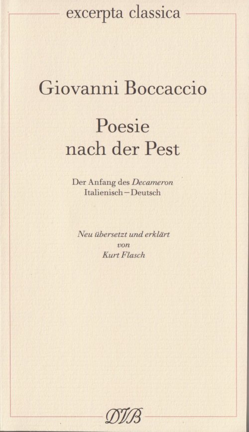 Poesie nach der Pest. Cover