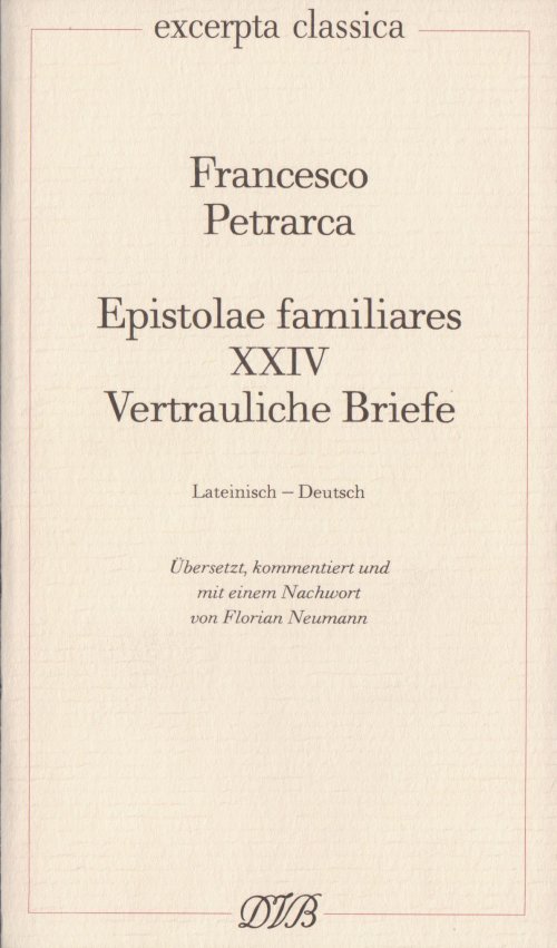 Epistolae Familiares XXIV Cover