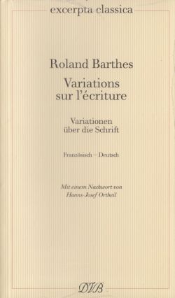 Variations sur l'écriture / Variationen über die Schrift Cover